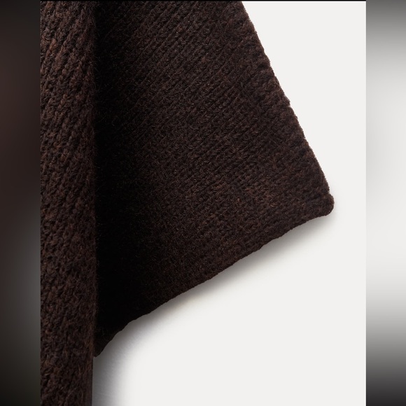 ZARA SHAWL COLLAR KNIT JACKET - Picture 11 of 13